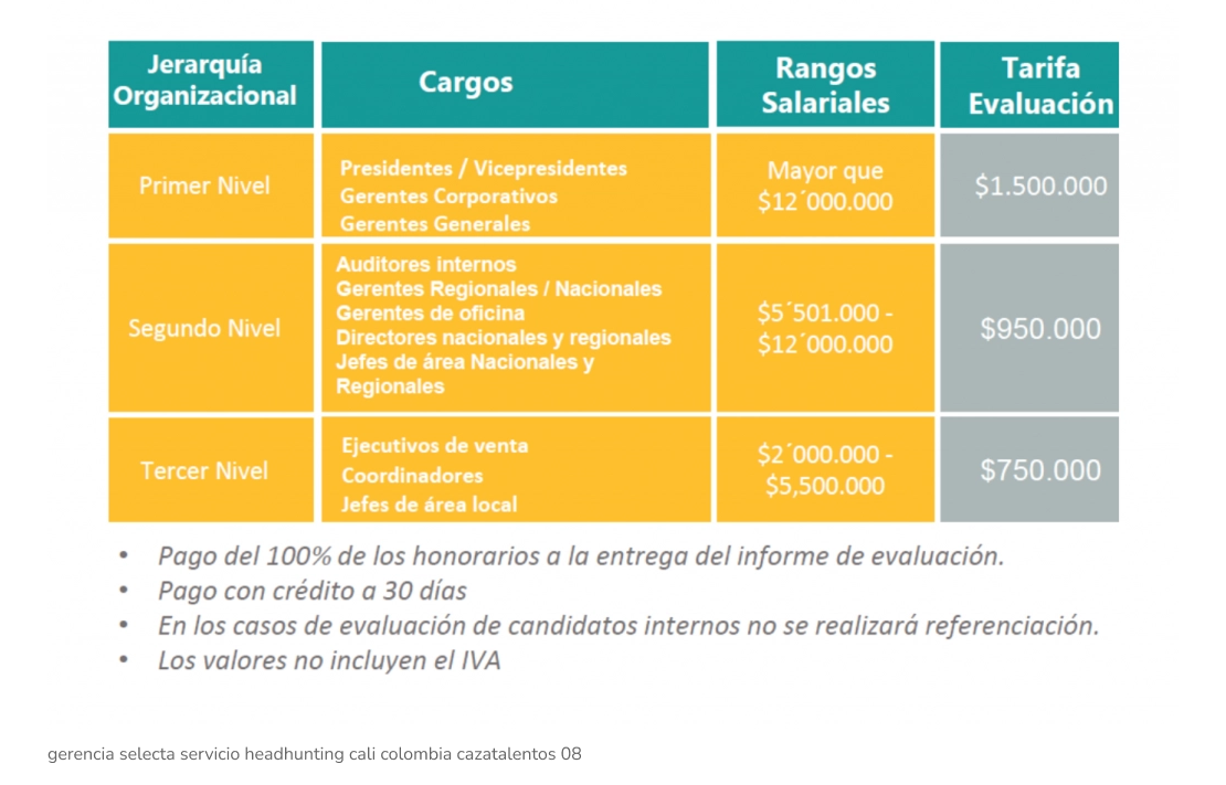 gerencia selecta servicio headhunting cali colombia cazatalentos 08